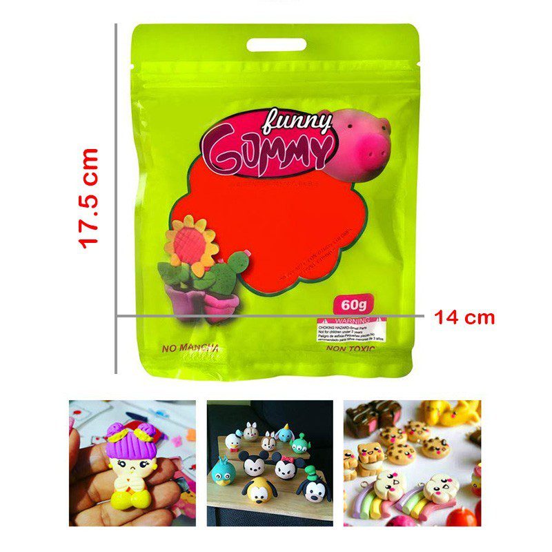 Plastilina Elástica Foamy 60g  Moldeable Flexible Manualidades