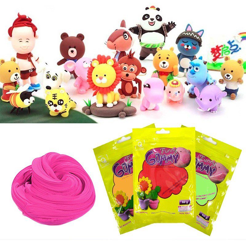 Plastilina Elástica Foamy 60g  Moldeable Flexible Manualidades