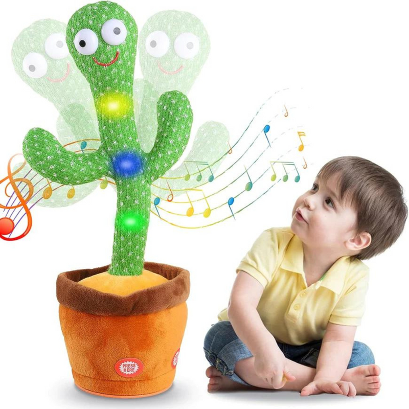 CACTUS BAILARÍN INTERACTIVO 3 EN 1 – ¡CANTA, BAILA Y REPITE LO QUE DICES!