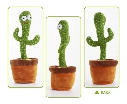 CACTUS BAILARÍN INTERACTIVO 3 EN 1 – ¡CANTA, BAILA Y REPITE LO QUE DICES!
