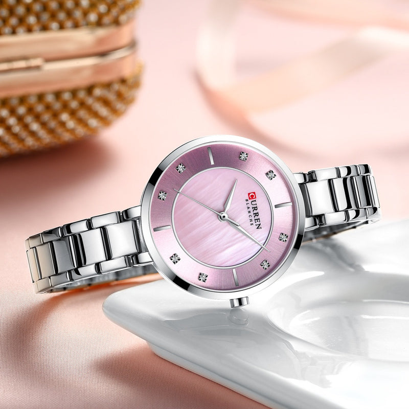 RELOJ CURREN 9051 PARA MUJER DAMA NEGOCI