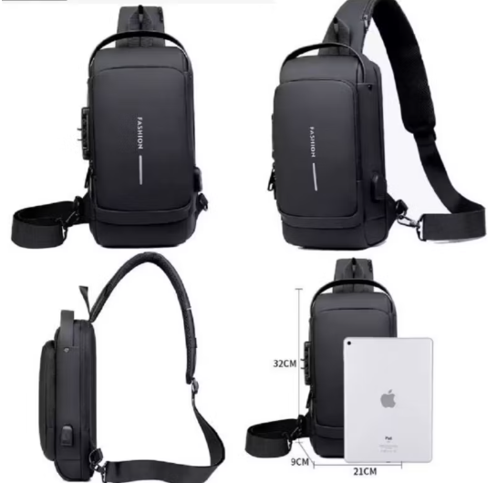 Bolso Bandolera Antirrobo-ULTRARRESISTENTE