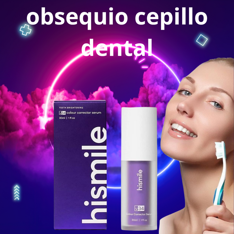 HISMILE BLANQUEADOR DENTAL V34 ORIGINAL - GRATIS CEPILLO