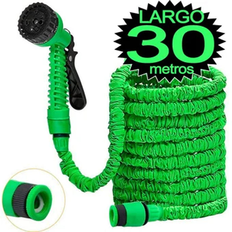 MANGUERA VERDE EXPANDIBLE 30 MT- ULTRA RESISTENTE