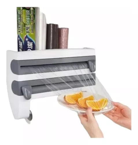 DISPENSADOR ROLLO PAPEL COCINA 4 EN 1