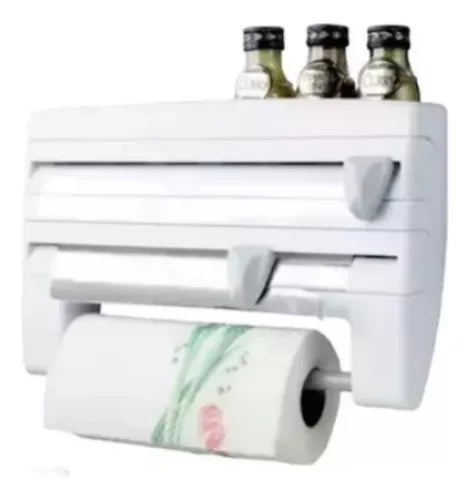 DISPENSADOR ROLLO PAPEL COCINA 4 EN 1