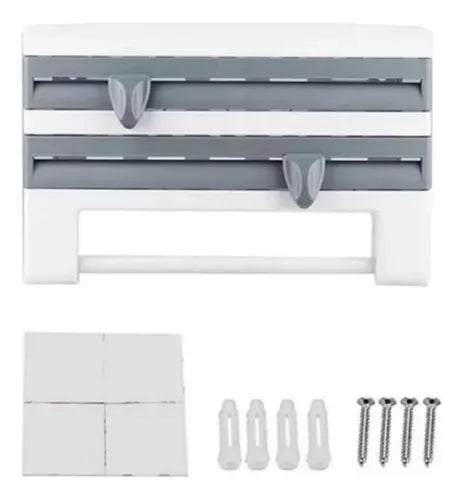 DISPENSADOR ROLLO PAPEL COCINA 4 EN 1