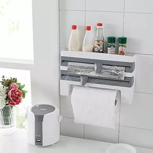 DISPENSADOR ROLLO PAPEL COCINA 4 EN 1