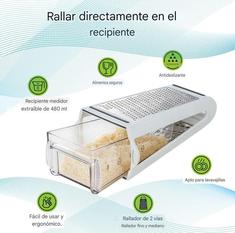 RALLADOR MULTIUSOS CON ALMACENADOR