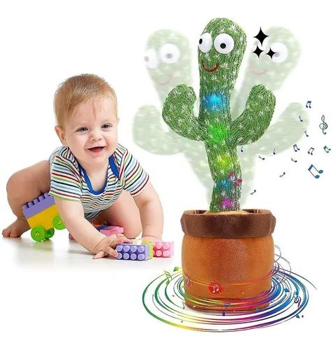 CACTUS BAILARÍN INTERACTIVO 3 EN 1 – ¡CANTA, BAILA Y REPITE LO QUE DICES!