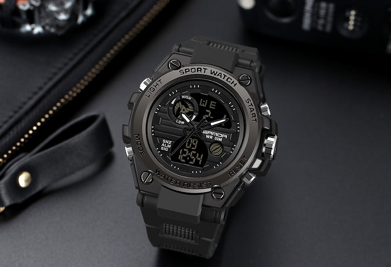 RELOJ ORIGINAL SANDA 739 SUMERGIBLE NEGRO
