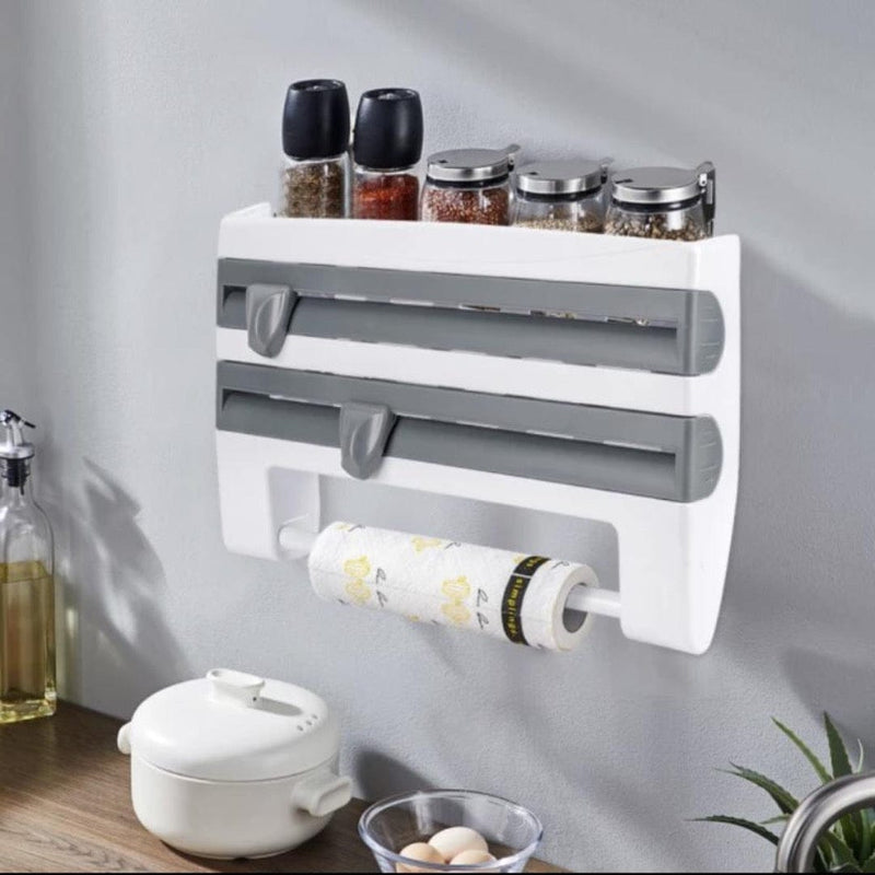 DISPENSADOR ROLLO PAPEL COCINA 4 EN 1