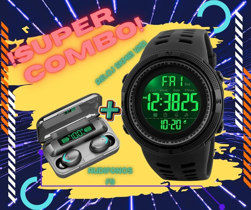 COMBO EXPLOSION AUDIFONOS M10 + RELOJ