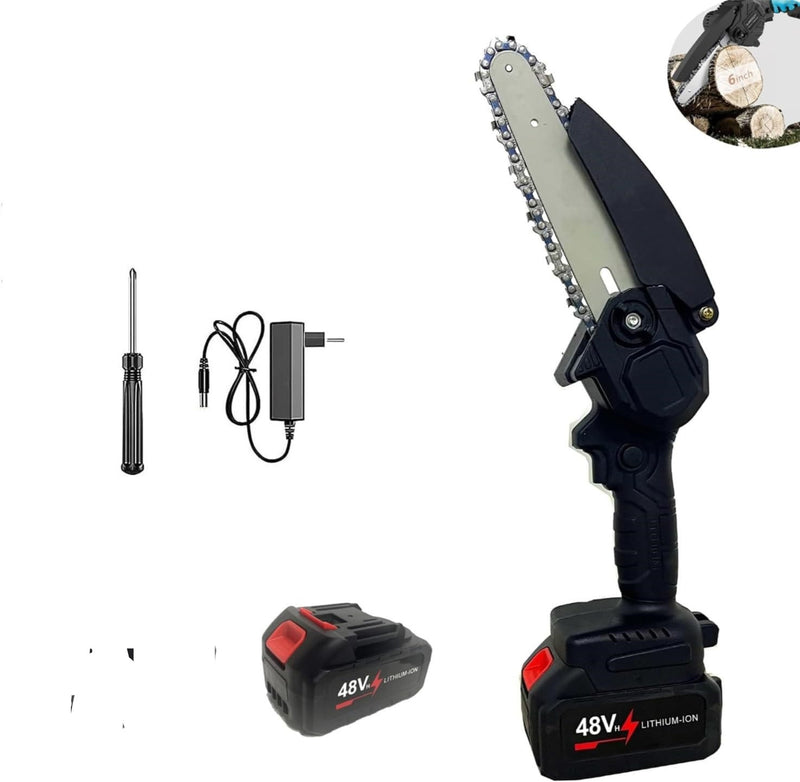 Mini motosierra 2 baterías de 48 V