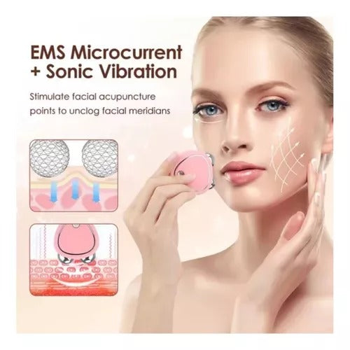 MASAJEADOR FACIAL DE MICROCORRIENTE - REDUCTOR DE PAPADA