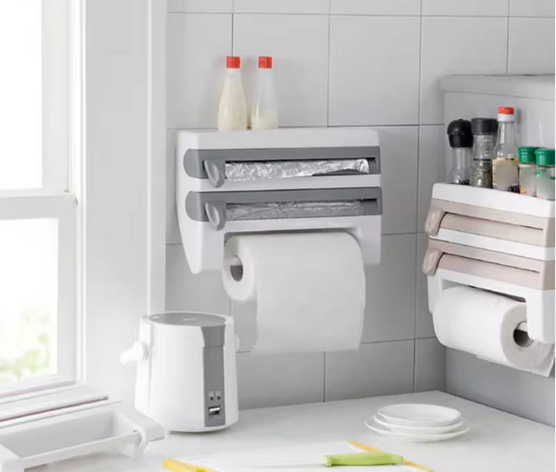 DISPENSADOR ROLLO PAPEL COCINA 4 EN 1