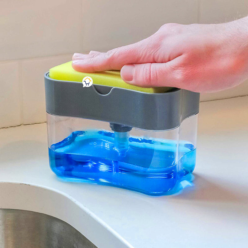Dispensador Jabón Lavaplatos Esponja Cocina