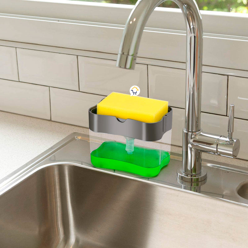 Dispensador Jabón Lavaplatos Esponja Cocina