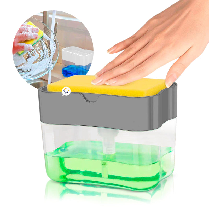 Dispensador Jabón Lavaplatos Esponja Cocina