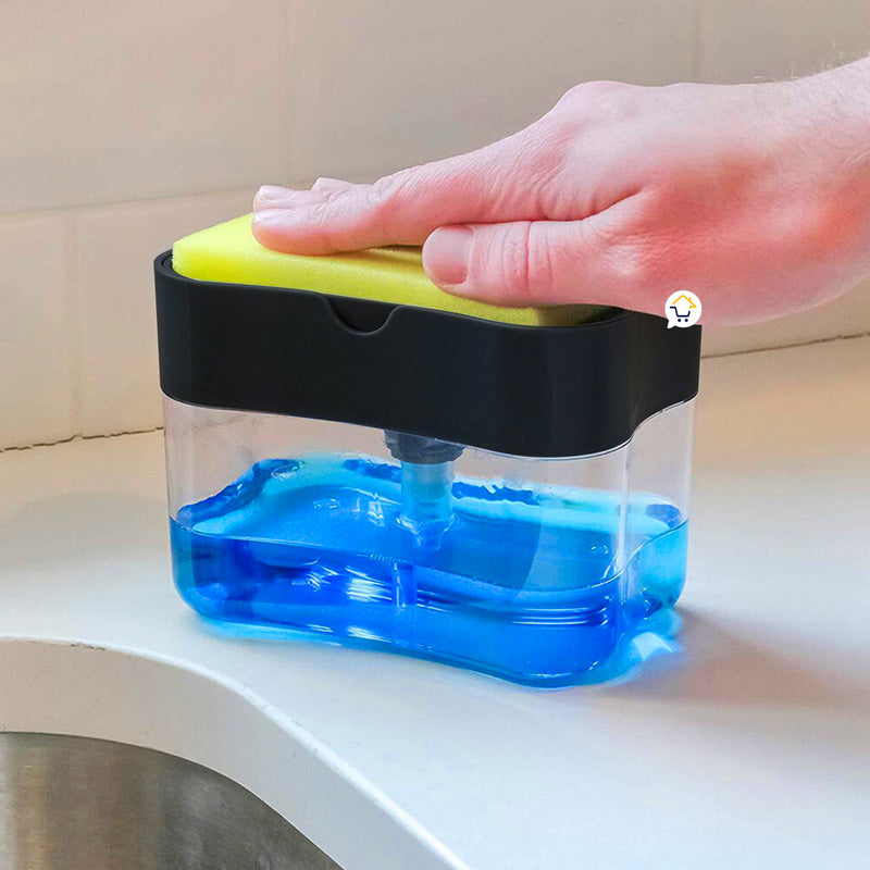 Dispensador Jabón Lavaplatos Esponja Cocina