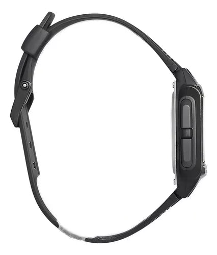RELOJ CASIO PARA HOMBRE ILUMINATOR DB-36 1AV DATA BANK DIGITAL CON CORREA NEGRA, BISEL NEGRO Y FONDO POSITIVO.