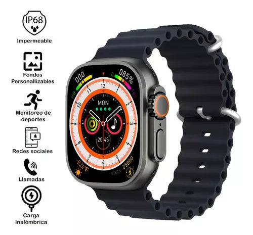SMART WATCH T10 ULTRA + AIRDOTS 3 AZUL