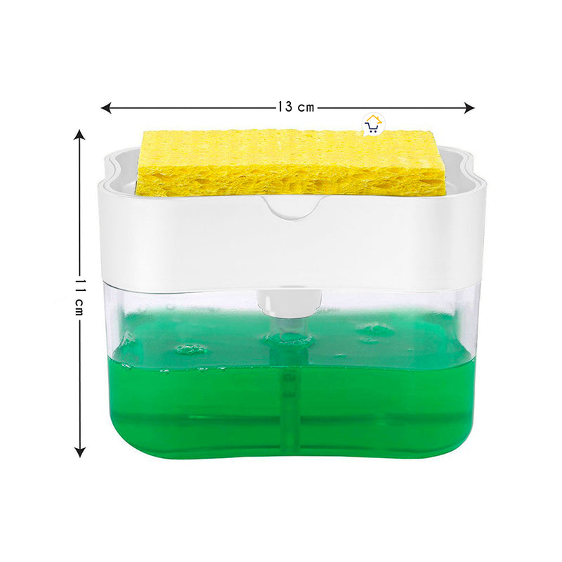 Dispensador Jabón Lavaplatos Esponja Cocina
