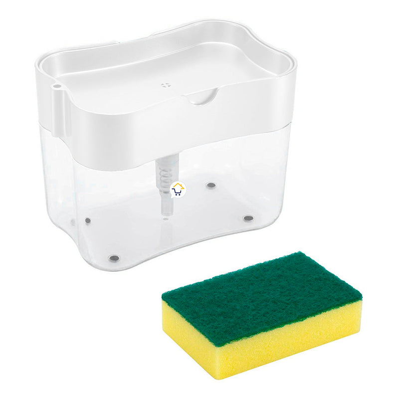 Dispensador Jabón Lavaplatos Esponja Cocina