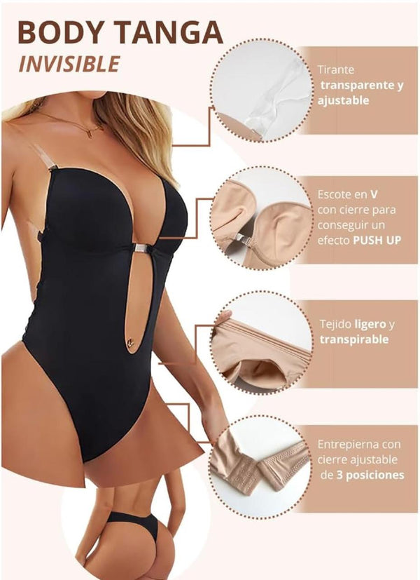 BODY SILUETTAS TANGA CON ESCOTE EN U – COMODIDAD, ESTILO Y SILUETA DEFINIDA