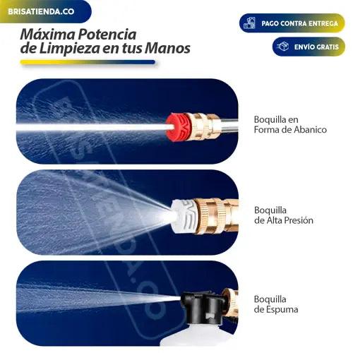 Hidrolavadora Inalambrica (Portátil) de Alta Presión Recargable (¡Incluye 2 Baterías 48v!)