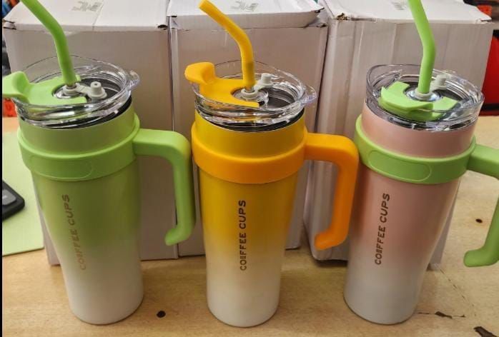 VASO TÉRMICO DE ACERO INOXIDABLE TAPA Y POPOTE