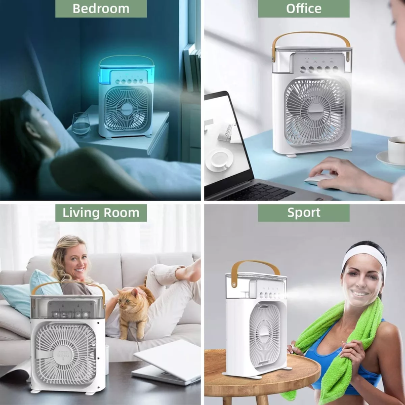 "Confort y Frescura en un Solo Equipo: Aire Acondicionado Portátil con Ventilador"